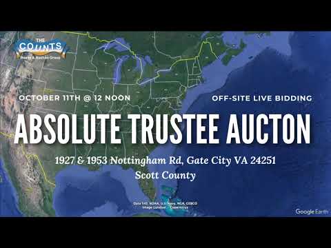 Absolute Trustee Auction - 140 Acres & Home in Scott County, VA | October 11th, 12 PM