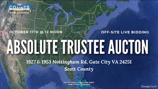 Absolute Trustee Auction - 140 Acres & Home in Scott County, VA | October 11th, 12 PM