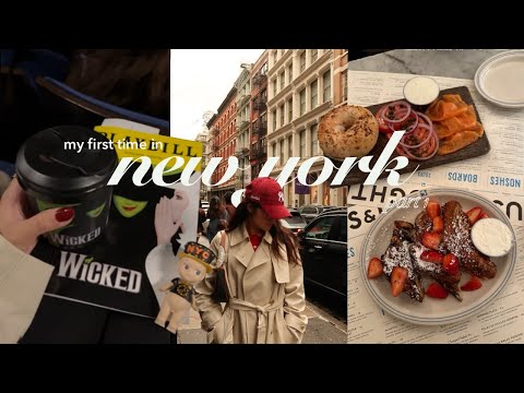 my first time in NY!!! (pt. 1) | exploring a new city, shopping, eating, & my first broadway show!