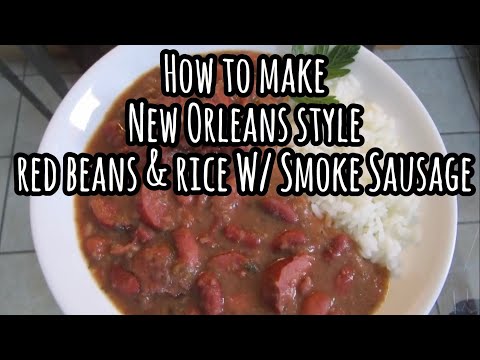 CROCKPOT RED BEANS | HOW TO MAKE NEW ORLEANS STYLE RED BEANS IN THE CROCK POT