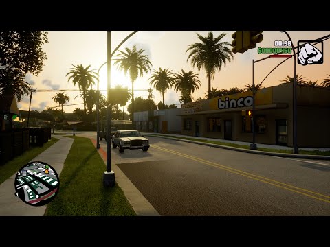 GTA SA The Definitive Edition FIRST PERSON Mode Gameplay