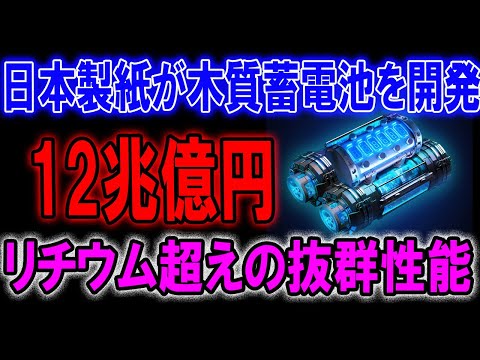 日本製紙が木質蓄電池を開発12兆億円リチウム超えの抜群性能