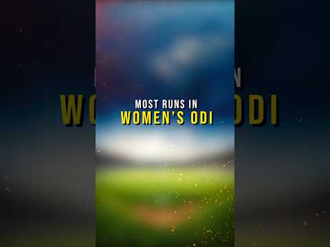 Most Run in Women ODI #cricket #cricketshorts