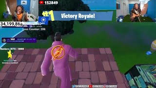 PLAYING FORTNITE UNTIL WE WIN pt 5 ⛏️ ft. Kai Cenat (RANKED)