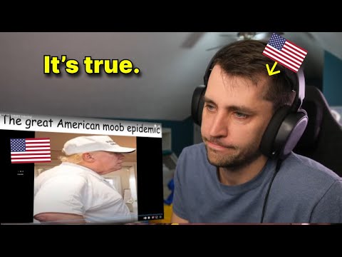 American reacts to USA VS EUROPE (obesity)