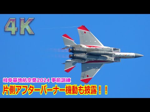 【4K】カメラが追い付かないほど大暴れ！！F-15J 特別塗装機（初号機）岐阜基地航空祭2024に向けて機動飛行訓練 2024/11/08【航空自衛隊】