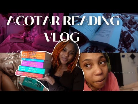 reading the most popular romantasy series of all time | acotar vlog #acotar