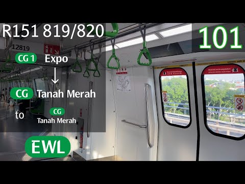 [SMRT] [Morning CGL Ride] Alstom Movia R151 [819/820] - Expo » Tanah Merah (CGL)