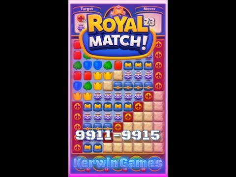 Royal Match Level 9911 9912 9913 9914 9915 - No Boosters Gameplay