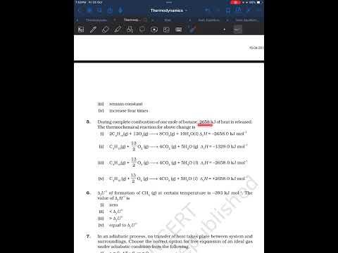 NCERT EXEMPLAR THERMODYNAMICS Q 5 DEATAILED EXPLAINATION #jeemain #jeeadvanced #shorts