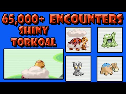 Shiny Torkoal In Pokemon Ruby After 65,602 RE's!!!