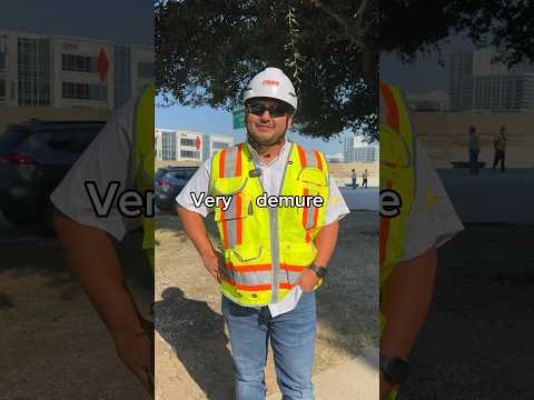 Always demure on the job-site ✨🦺 #demure #mindful #construction #ppe