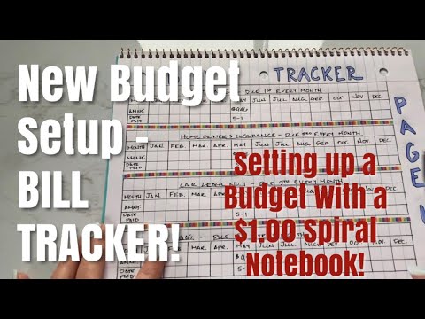 New BUDGET TRACKER Setup - REAL NUMBERS | Budget Setup in $1.00 Spiral Notebook