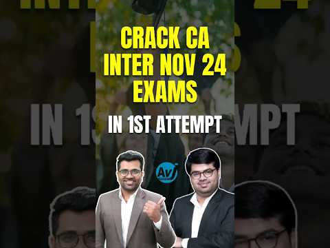 It's time to set your sights on CA INTER Nov 24 exams. Join our new batch starting February 12th.