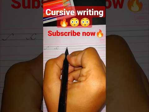 How to write beautiful cursive writing.Learn cursive writing in just 15 sec #shorts  #cursivewriting