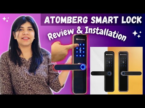 Making my Home Smart with Smart Lock ! ATOMBERG smart Lock Installation & Review !