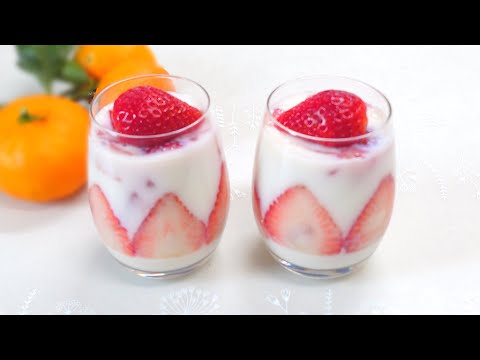 Very easy!Strawberry milk agar jelly recipe