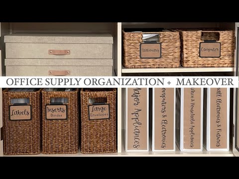 OFFICE ORGANIZATION + MAKEOVER | CRICUT JOY & THE CONTAINER STORE