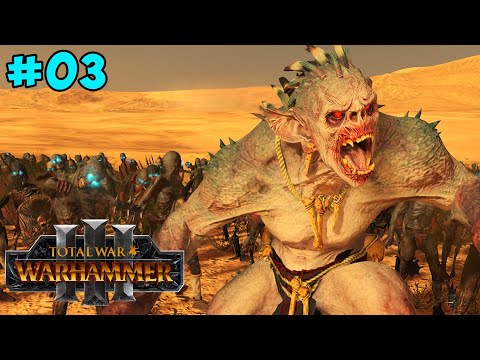 Caravans Under Attack! | Chaos Dwarves 3 Player Coop |  Warhammer 3 - Immortal Empires #3