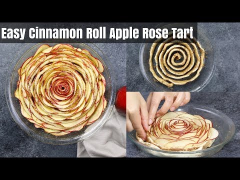 Easy Cinnamon Roll Apple Rose Tart