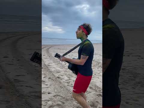 Sometimes you just end up covered in weird paint stuff and then sing a song to the sea don't you?