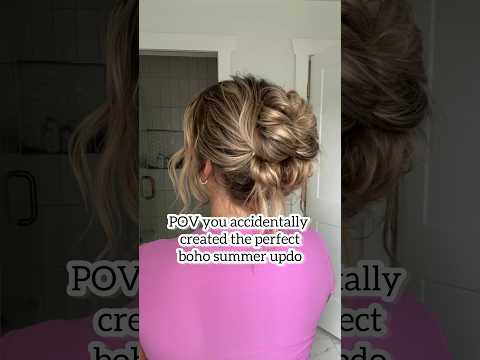 POV: YOU ACCIDENTALLY CREATE THIS STUNNING BOHO UPDO