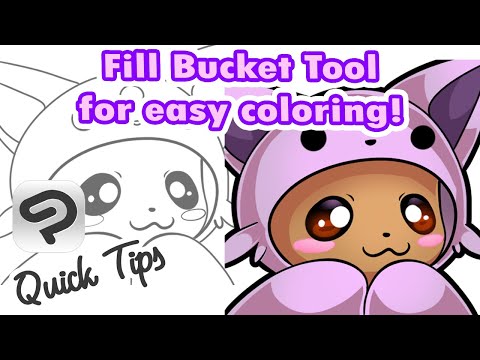 How to Use the Fill Bucket Tool for Easy and Fast Coloring of Your Line Art in Clip Studio Paint