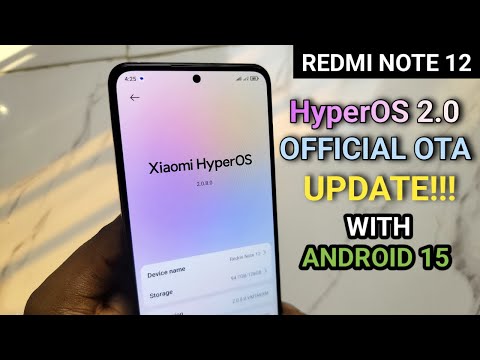 Redmi Note 12 4G - Xiaomi HyperOS 2.0 with Android 15 UPDATE | New Cool Features! 😎