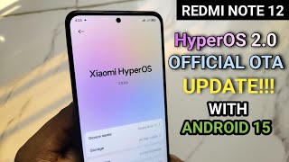 Redmi Note 12 4G - Xiaomi HyperOS 2.0 with Android 15 UPDATE | New Cool Features! 😎