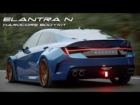 Hyundai ELANTRA N 2023 Hardcore Bodykit Concept by Zephyr Designz