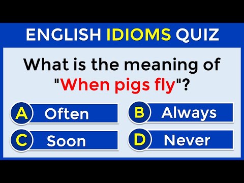 English Idioms Quiz | CAN YOU SCORE 20/20? #challenge 61