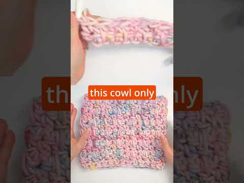 The YARNICORN Cowl #cowl #weareknitters #crochettutorial  #shorts