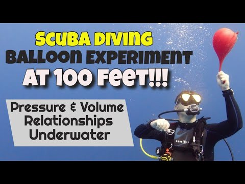 (Advanced Open Water ) Scuba Diving to 100 feet with a balloon!