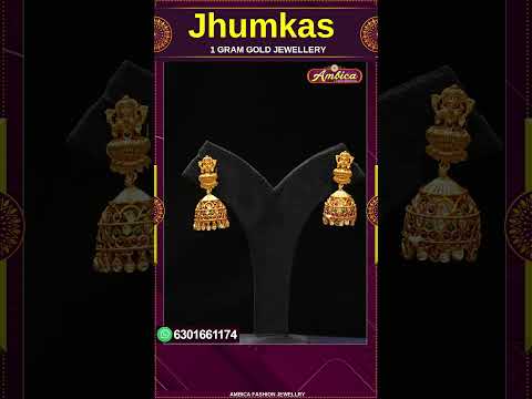 #Shorts Jhumkas Collections 1Gram Gold Jewellery