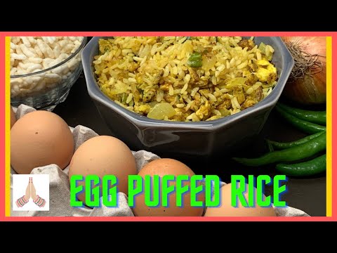 Egg puffed rice / Puffed rice videos / Unique Breakfast recipes / Egg recipes / Puffed rice recipes