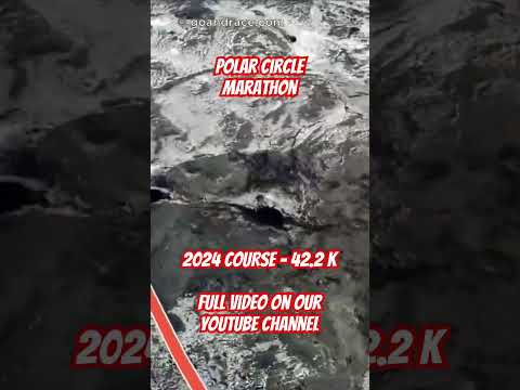 Polar Circle Marathon 2024: fly over the marathon course! Video of the race path.