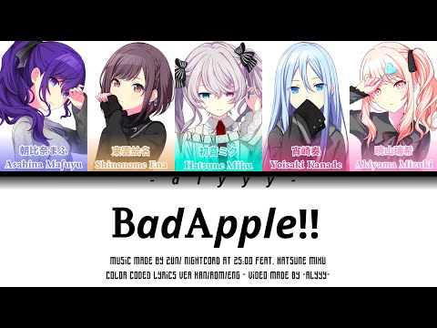 [GAME VER] BAD APPLE!! feat.SEKAI / Nightcord At 25:00 Feat. Hatsune Miku