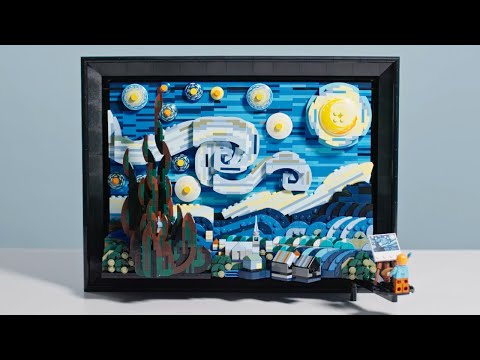 Building Vincent van Gogh's "Starry Night" LEGO set with MoMA staff