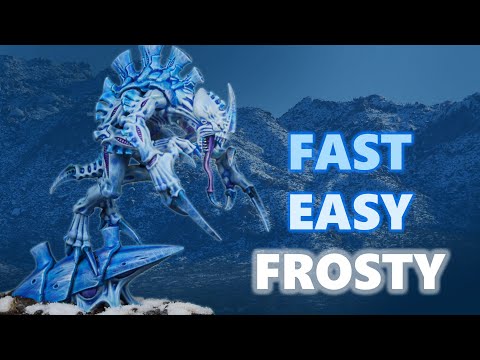 Speed Painting an Ice Cold Tyranid Broodlord for Warhammer 40k | Contrast Painting Tutorial