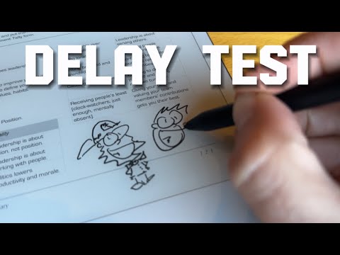 ★★★★★ Delay writing? Doodle test on PDF - reMarkable Bundle 2 Notetaking Tablet | Marker Plus Review