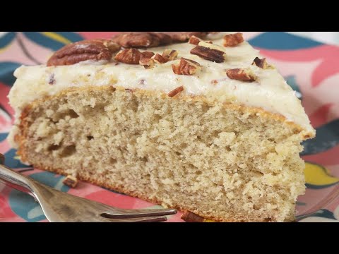 Old Fashioned Banana Cake Recipe Demonstration - Joyofbaking.com