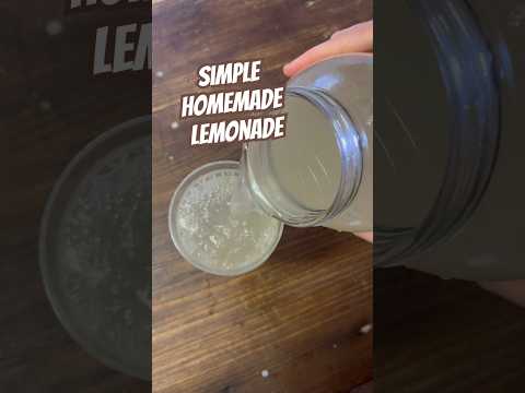 Today on the Homestead: Easy Homemade Lemonade | Quick & Refreshing Drink Recipe #shorts