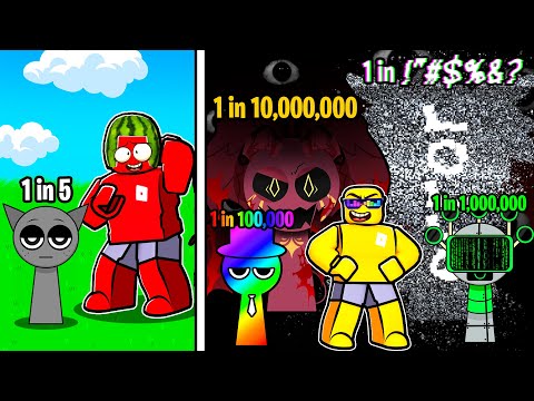 Unlocking a RARE 1 in 1,000,000 Sprunki in RNG Roblox