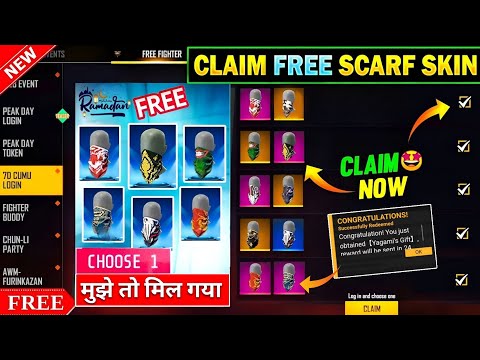 Claim Free Scraf Skin 🔥 Redeem Code after Free Fire Ban | Tonight Update Event Code | Headshot Trick