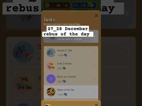 Zoo rebus of the day today 27 December #zoorebusriddle