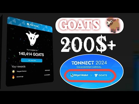 Goat Airdrop || Toshkin Airdrop || Real goat 🐐 listing || Confirm Airdrop 200$ #realgoats