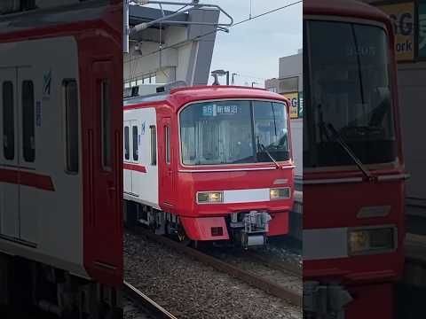 【名鉄】3100系3105F+3500系3520F青山発車　#名鉄 #shorts