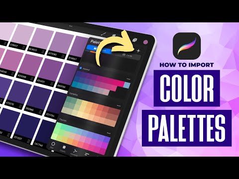 Import And Export Color Palettes In Procreate for iPad