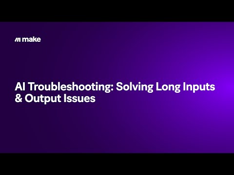 AI Troubleshooting: Solving Long Inputs & Output Issues