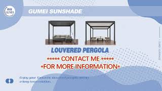 GuMei Modern Electric Pergola for Your House/Yard/Gardern...